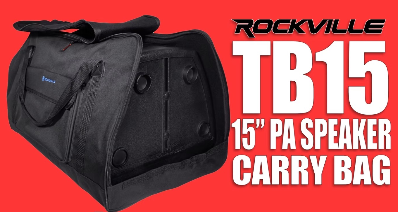 Rockville TB15 Padded Speaker Bag Carry Case (S2) offers