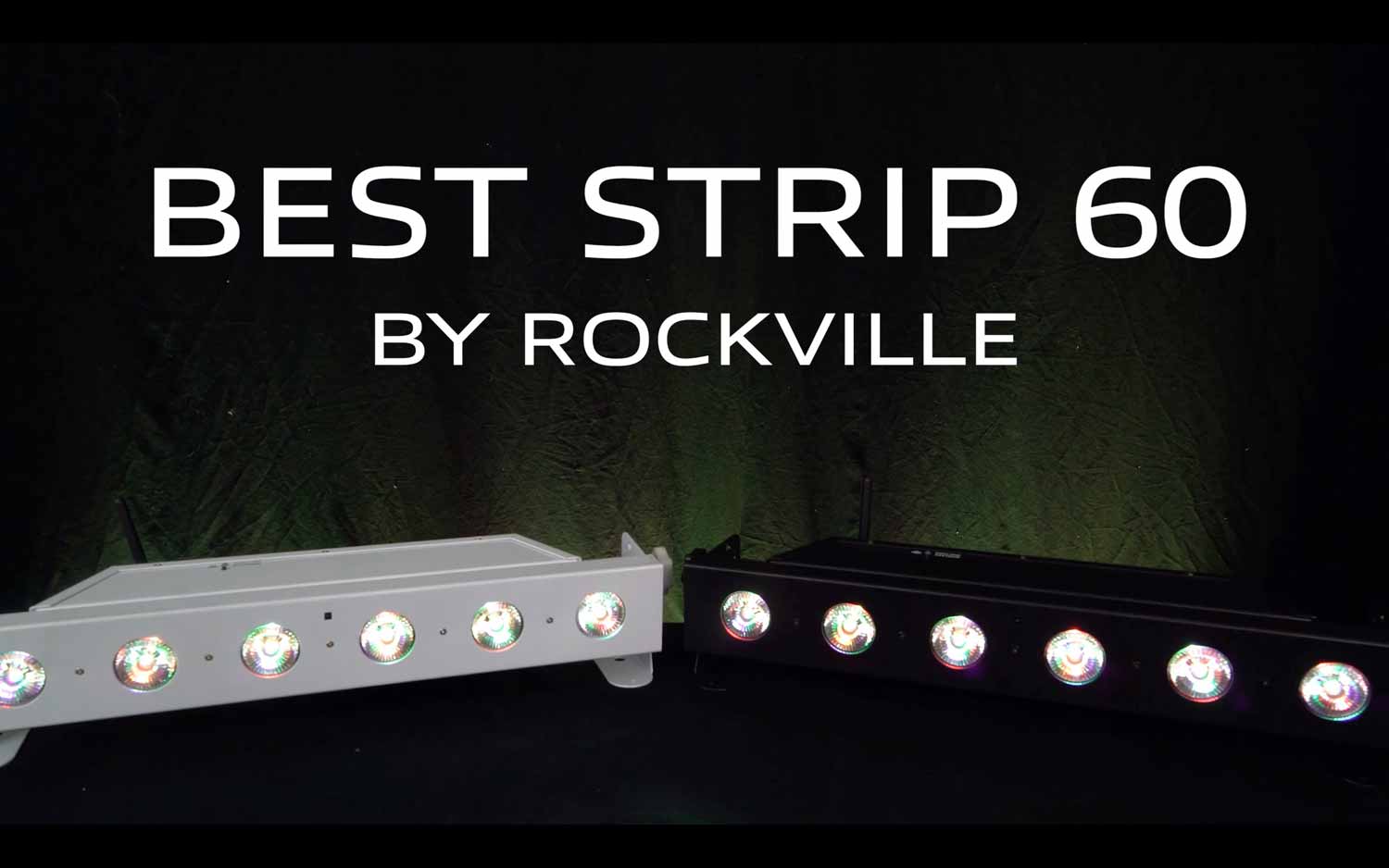 Rockville BEST STRIP 60 Black Rechargeable Wash Light Bar/Wireless  DMX+RGBWA+UV 169.95