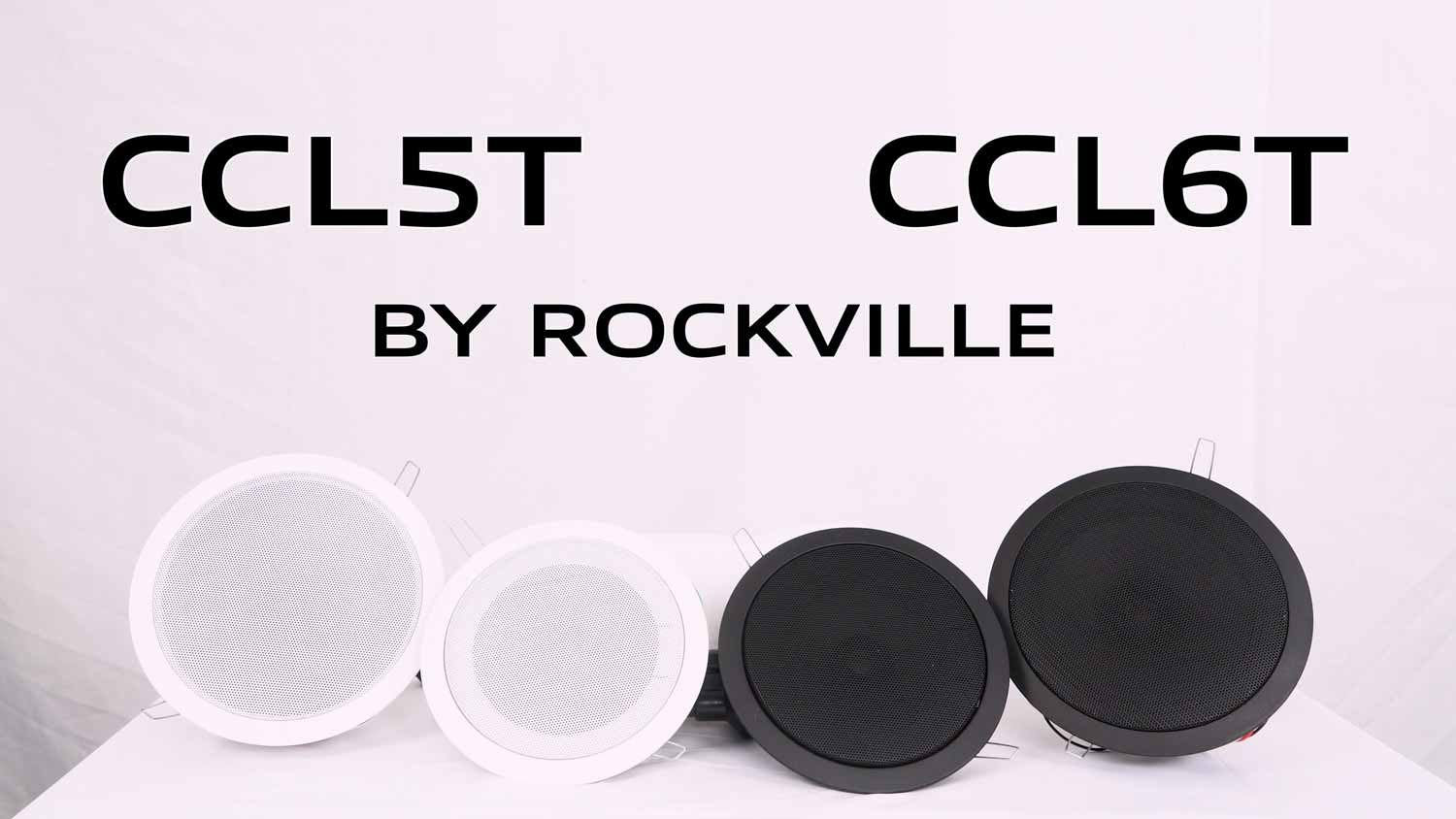 Rockville CCL6T Black 70V 6" Commercial Ceiling Speakers 4 Restaurant/Office 4 