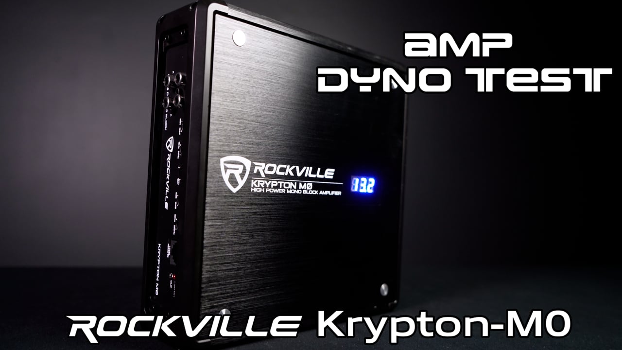 Rockville KRYPTON-M0 1400w Peak/350w RMS Mono 1 Ohm Car Amplifier Amp+Remote  - Rockville Audio
