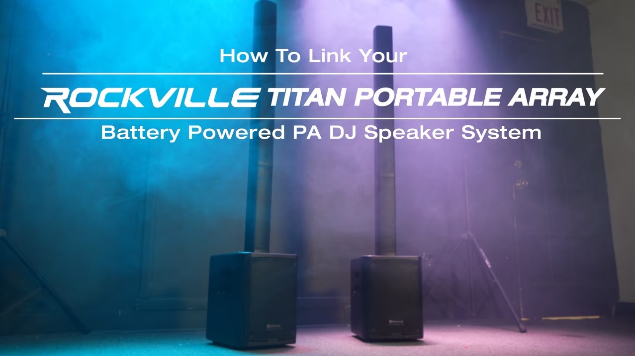 Rockville (2) Titan 12 12 2000w Powered DJ PA  Altavoces/Bluetooth/DSP/Wireless TWS