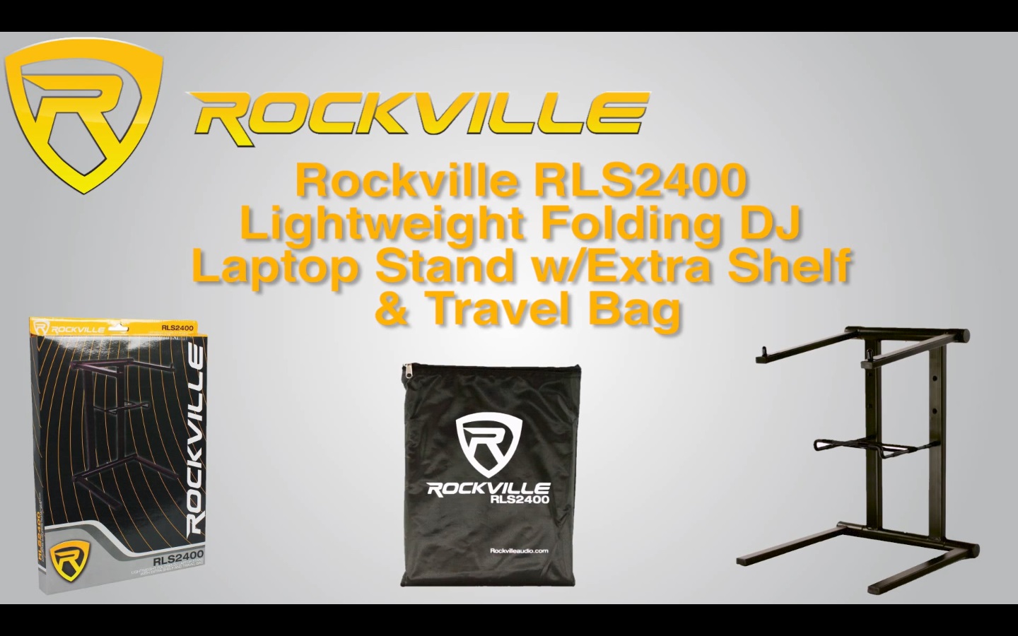Hercules DJControl Compact USB 2-Deck DJ Controller Mixer+Stand+Shelf+Carry  Bag - Rockville Audio