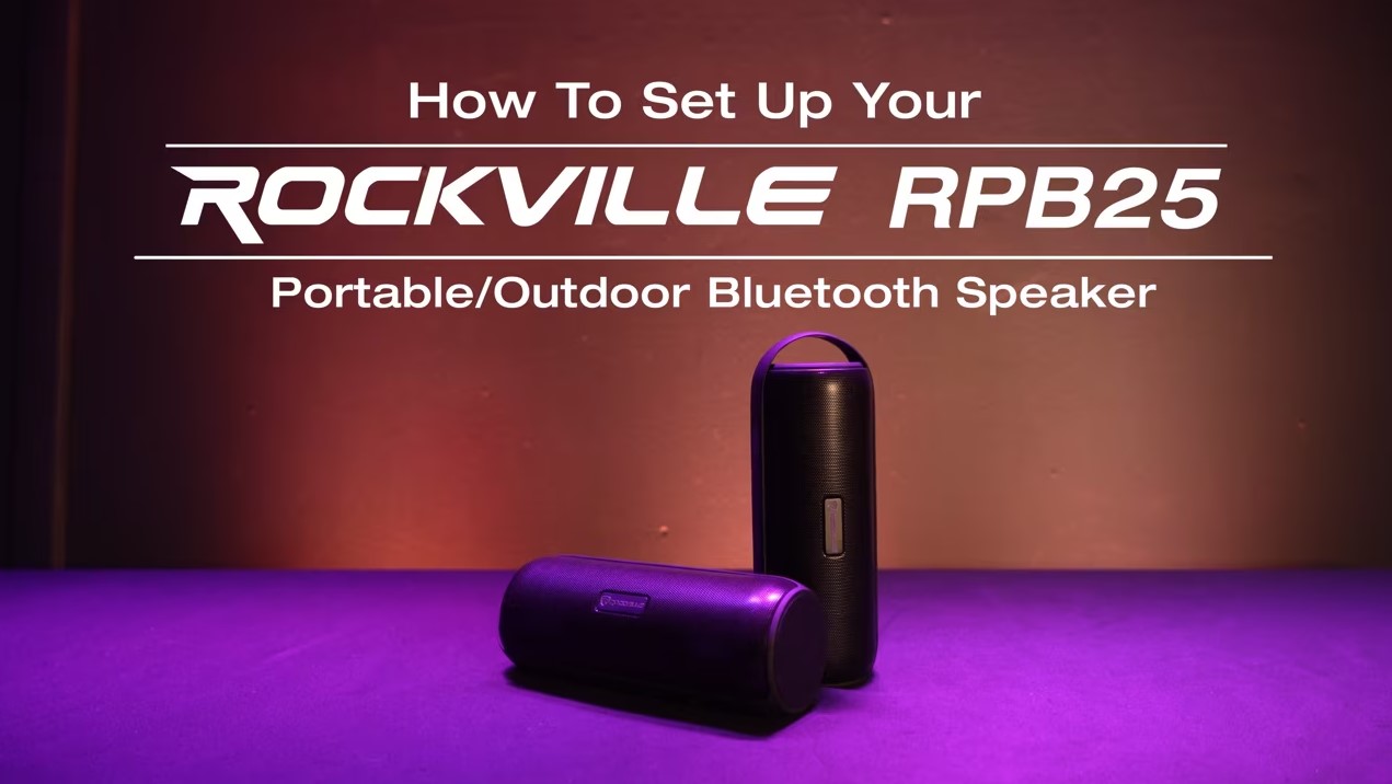 Rockville RPB25 40 Watt Portable/Outdoor Bluetooth Speaker w/USB+