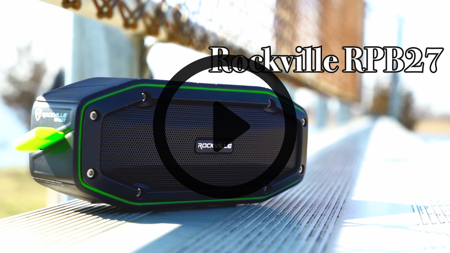 Rockville RPB27 20w Rugged Portable Waterproof Bluetooth Speaker w Bumping Bass! 
