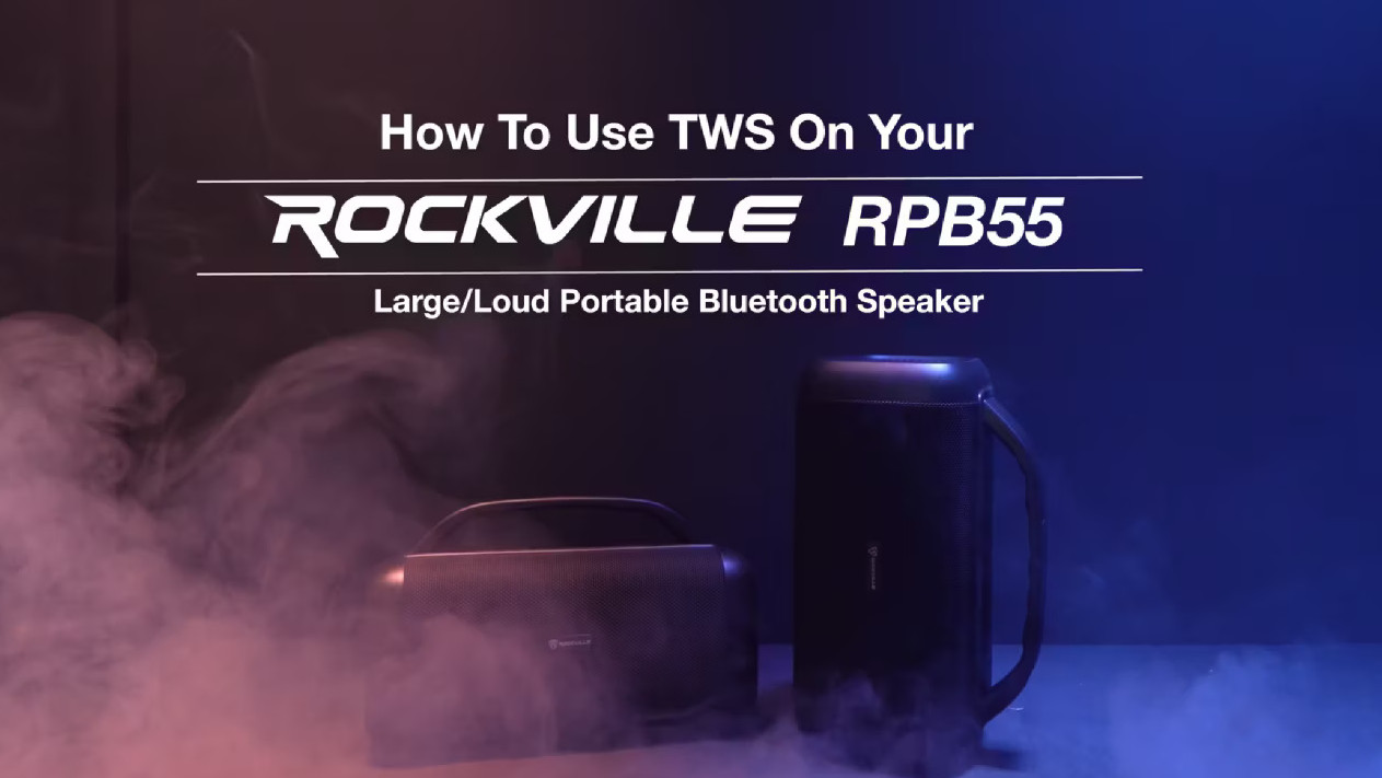  Rockville RPB55 Altavoz Bluetooth portátil grande/ruidoso con  graves profundos+batería grande : Instrumentos Musicales