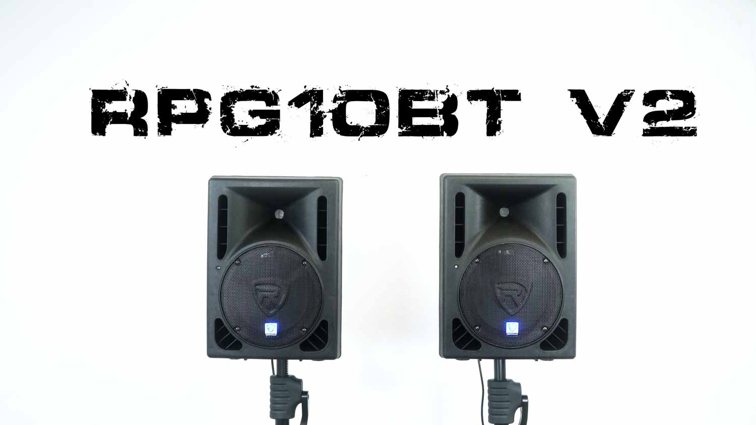 ROCKVILLE RPG10BT-V2 Rockville RPG10BT V2 10 Powered 600W DJ PA Speaker  BlueTooth/Wireless/Remote/EQ