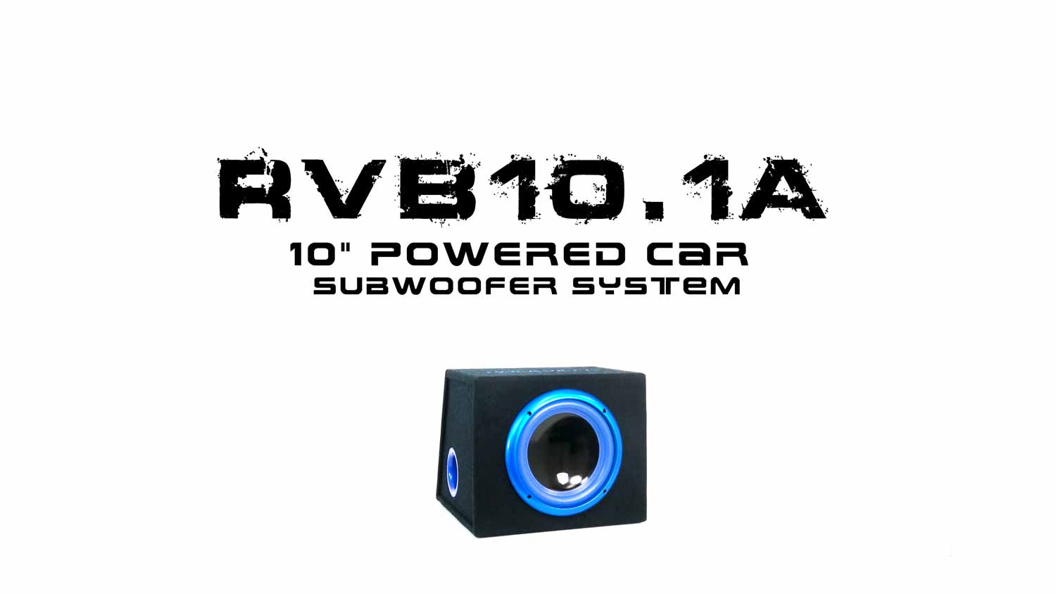 Rockville RVB10.1A 10 Inch 500W Active Powered Car Subwoofer+Sub Enclosure Box 