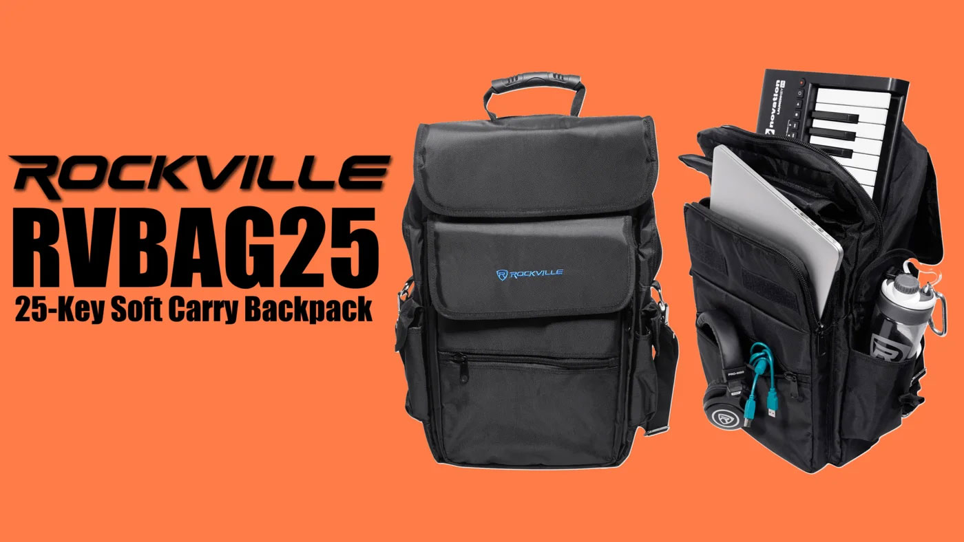 Rockville Carry Case Backpack For Line 6 Helix LT Guitar Multi-Effects Processor 