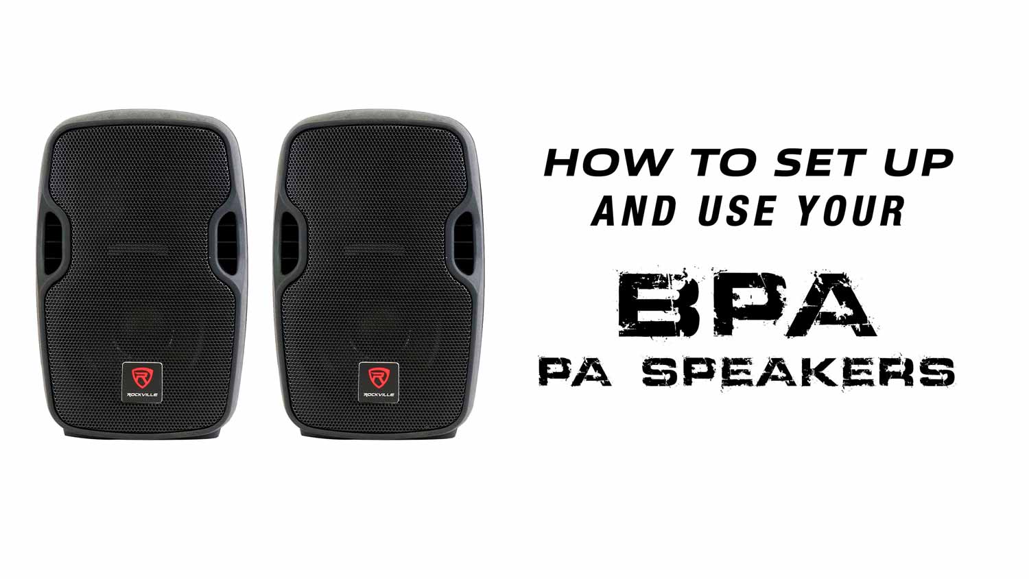 Rockville BPA10 10 400 Watt DJ PA Speaker w/Bluetooth+Weather Proof Carry Bag 