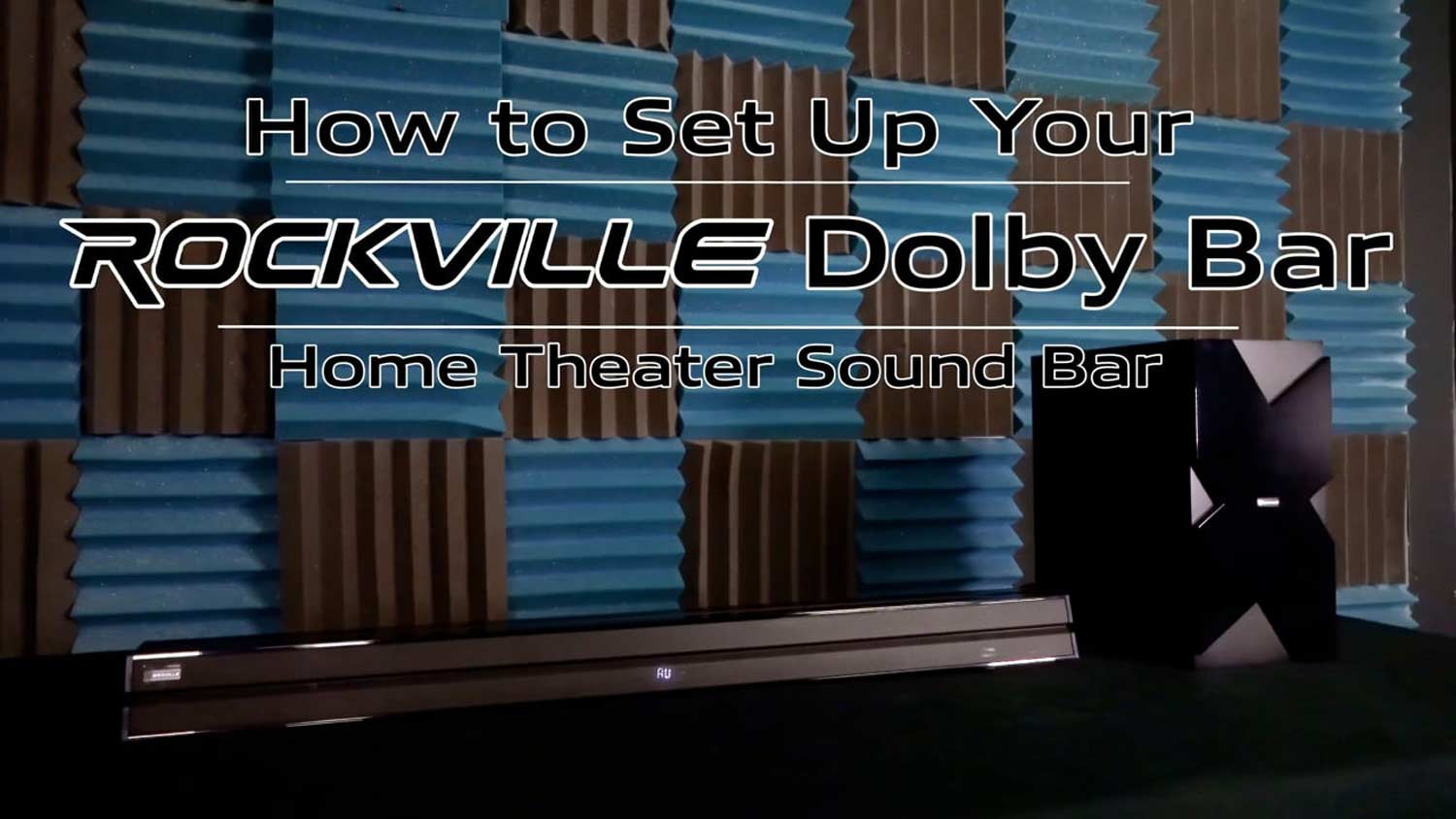 Rockville DOLBY BAR Home Theater Sound Bar w/ Wireless Subwoofer