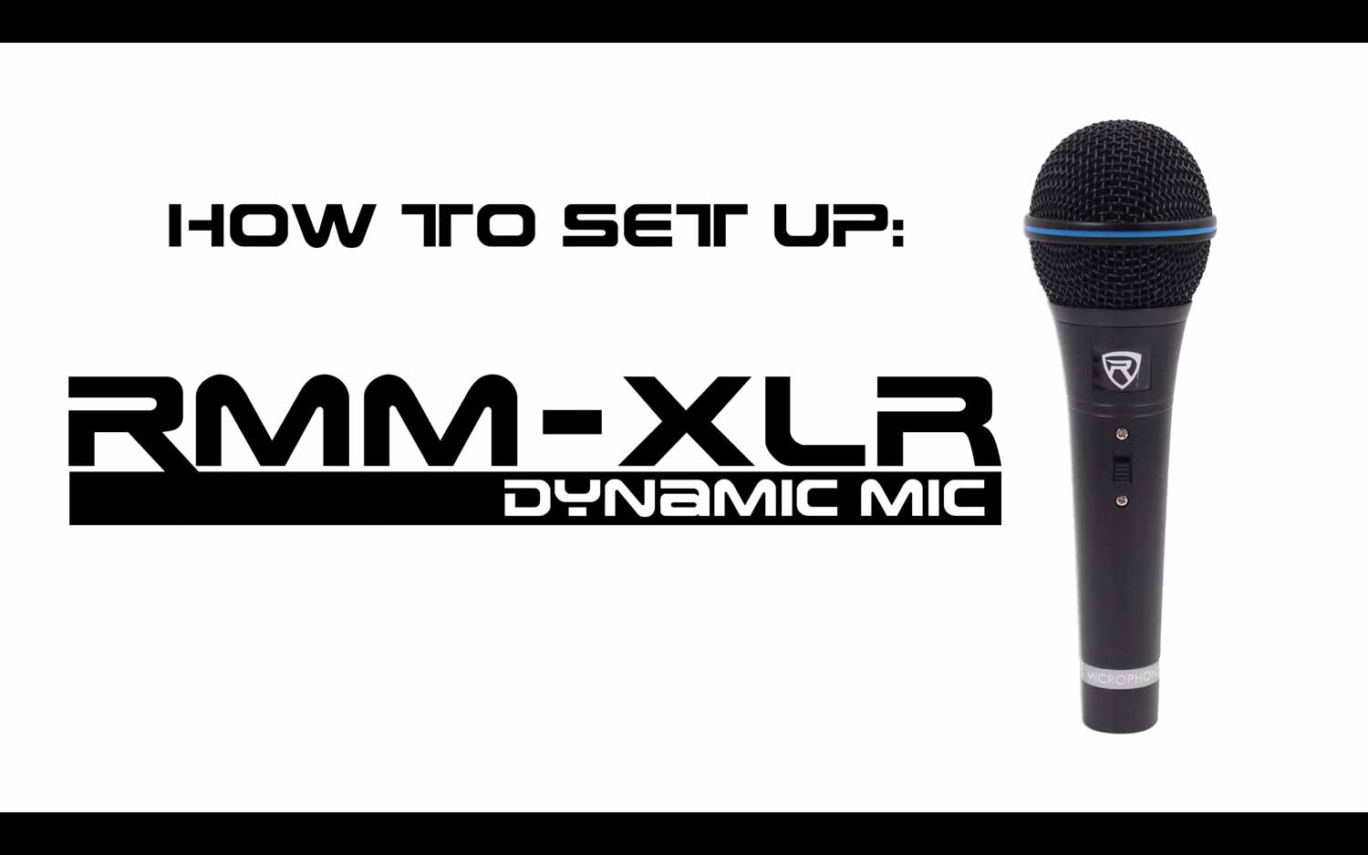 Rockville RMM-XLR Dynamic Cardioid Pro Metal Microphones w/XLR Cables+Stands 4 