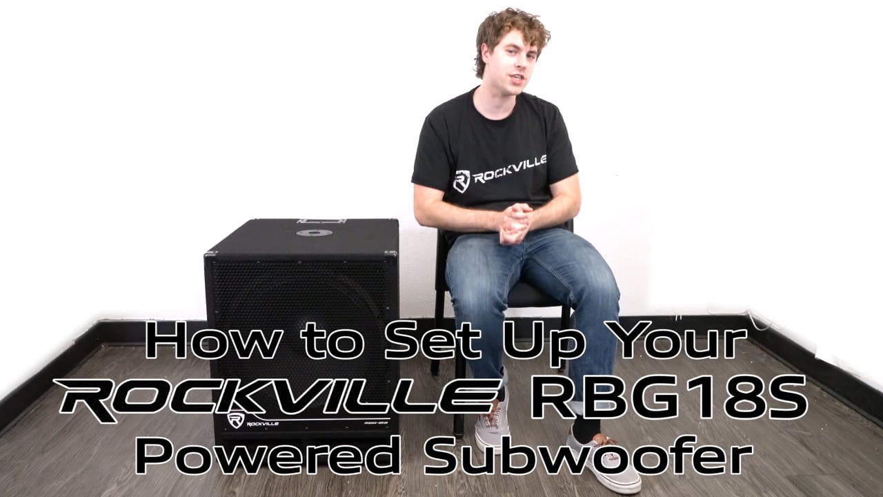 Rockville RBG18S 18 2000w DSP Powered Subwoofer Sub For Church Sound Systems 