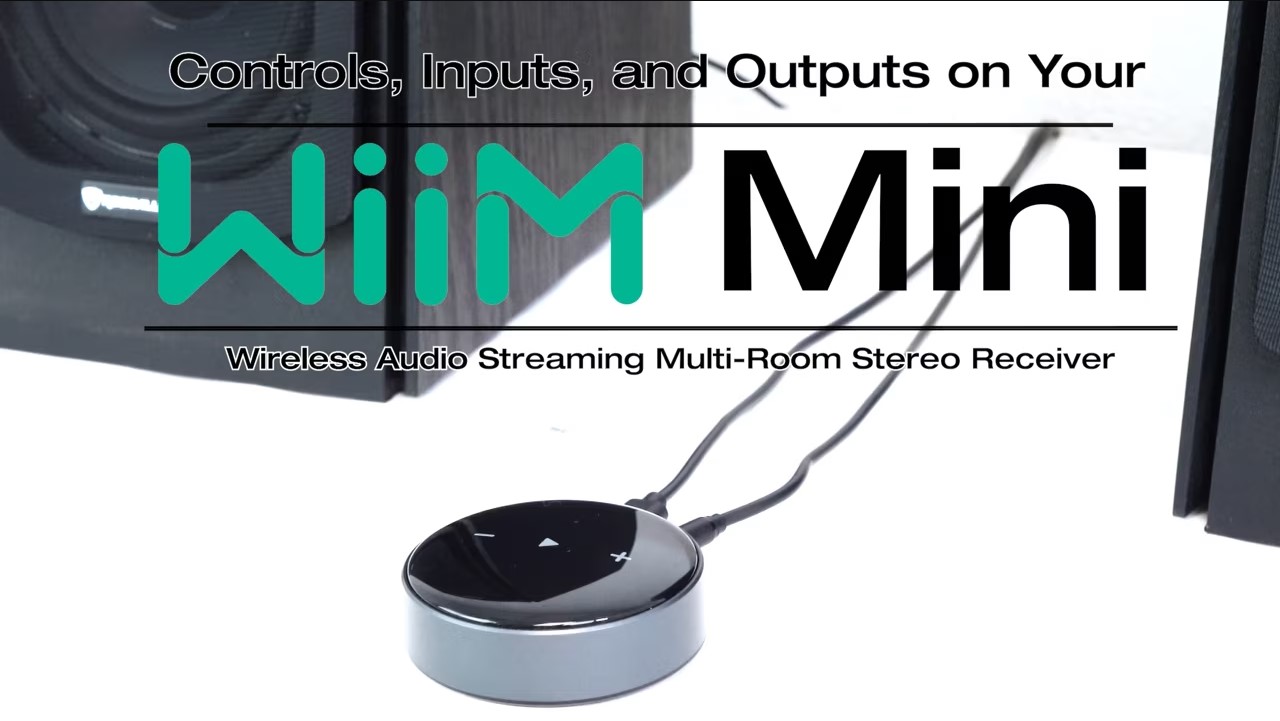 WiiM Mini AirPlay2 Wireless Audio Streamer, Multiroom Stereo, Black