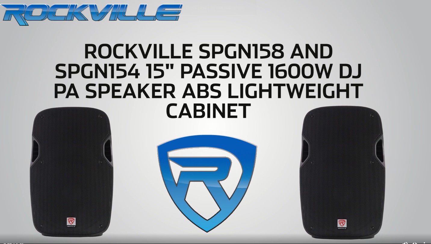 Rockville SPG84 - Altavoz pasivo (400 W, ABS), DJ PA, 8 pulgadas