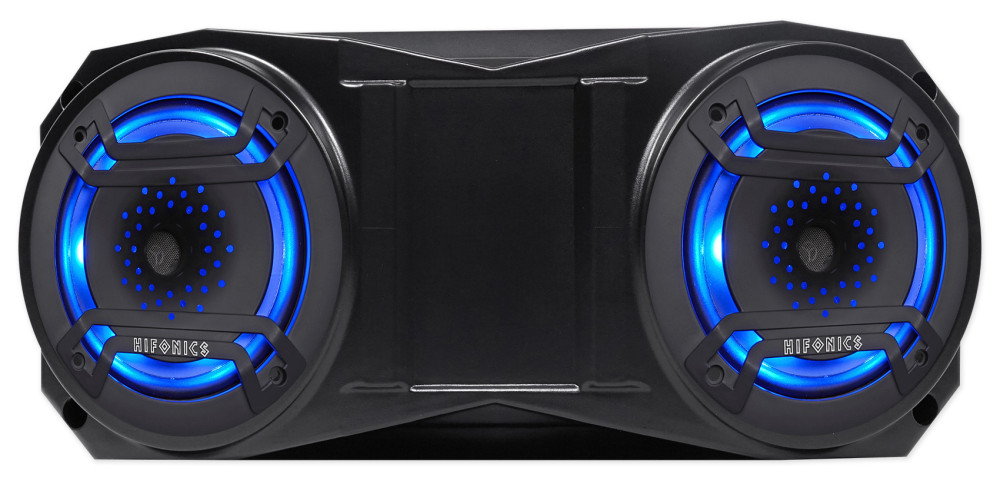 Hifonics Bluetooth Gauge Receiver+ 2 6.5" Overhead LED Speakers 4 ATV/UTV/Cart 