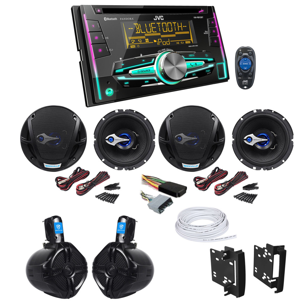 Car Radio Stereo Single Din Dash Kit Amplified Harness for 07-11 Honda Element
