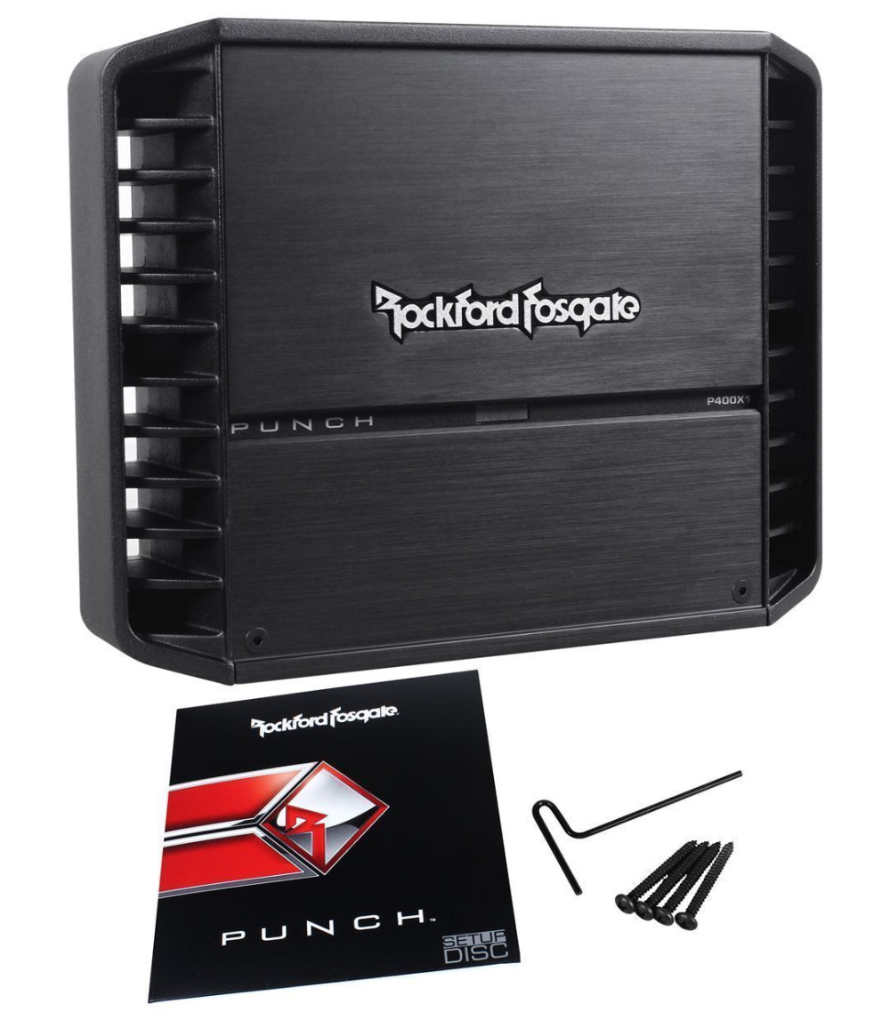 Rockford Fosgate Punch P400X1 400 Watts Monoblock Class AB Subwoofer Amplifier